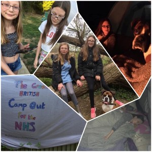 Stacey Smith - camp out for NHS Collage          